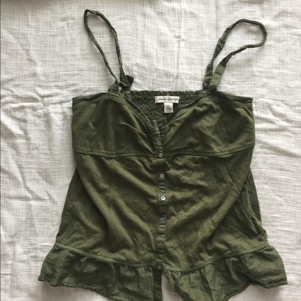 American Eagle Olive Tank!